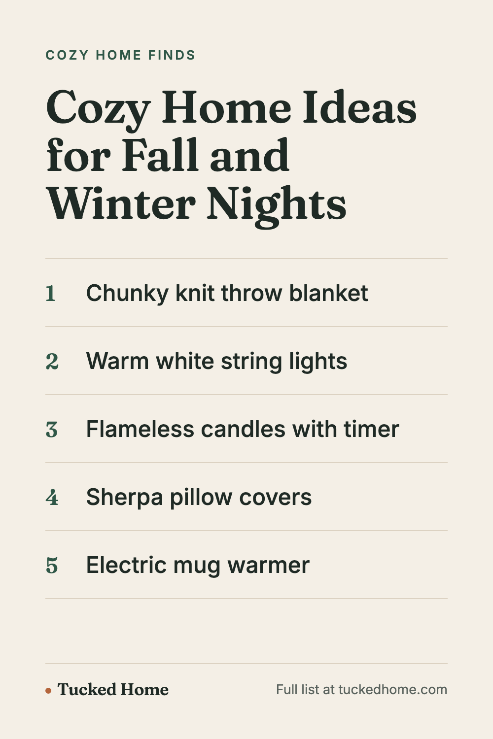 Cozy Home Ideas for Fall and Winter